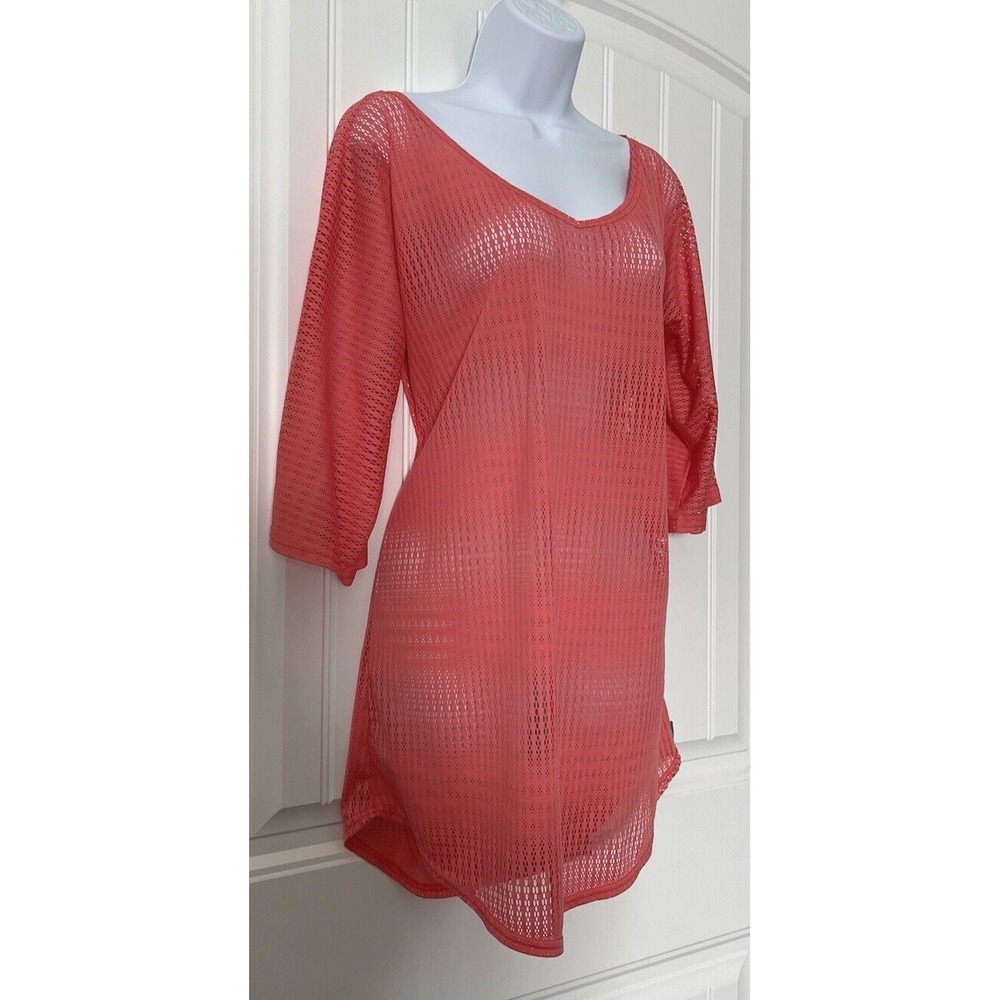 O'Neill Womens XS Coral Mesh Swimsuit Cover Up 3/4 Sleeve Lightweight - Picture 2 of 9